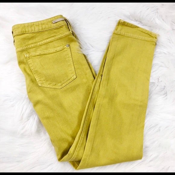 Anthropologie Denim - Pulcro Antro chartreuse stretch skinny jeans